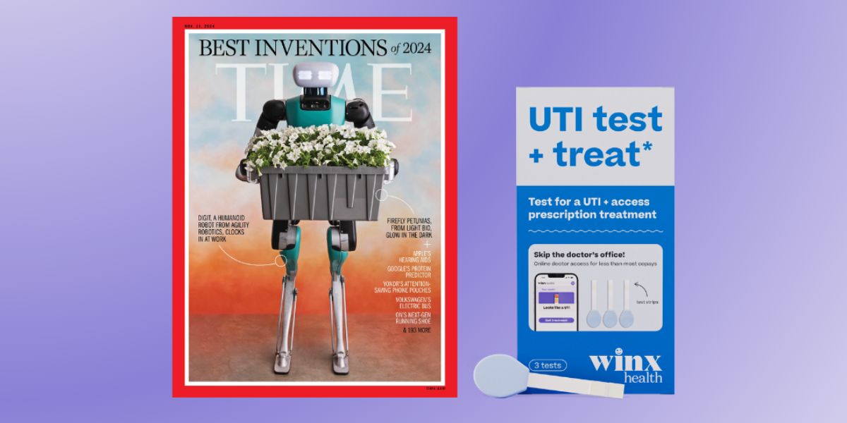 Winx Health UTI test + treat named on TIME's best inventions 2024